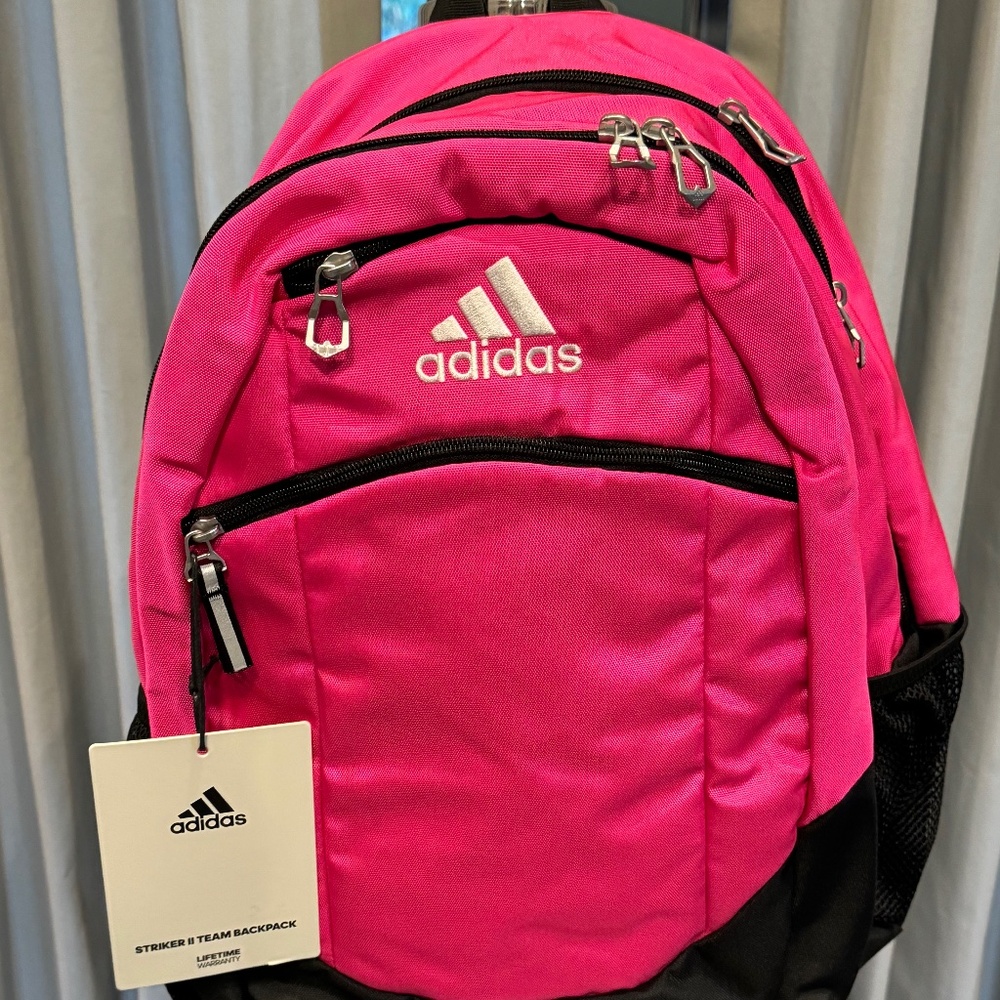 Girls Adidas pink backpack